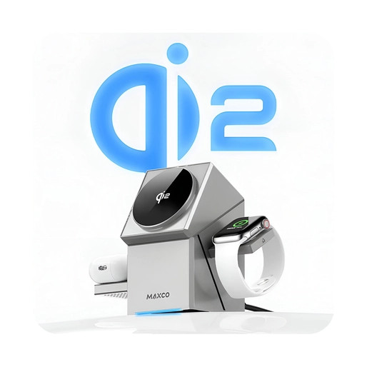 شارژر بیسیم 3 در 1 Maxco Geometry Series | شارژ سریع و همزمان