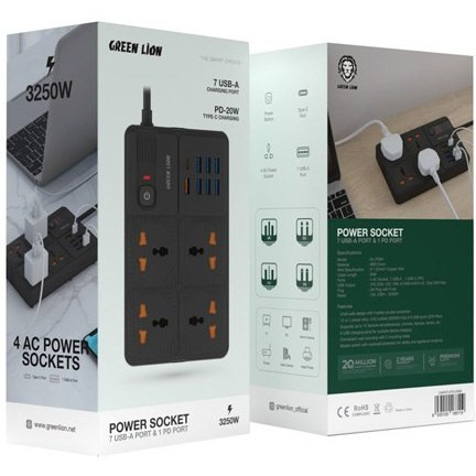 چند راهی هوشمند و شارژر گرین لاین