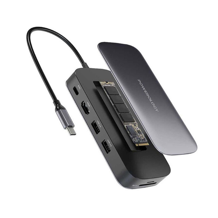 هاب 6 پورت USB-C پاورولوجی