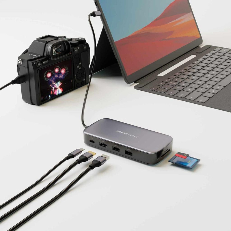 هاب 6 پورت USB-C پاورولوجی