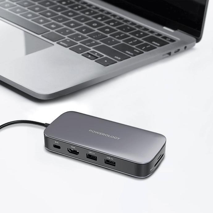 هاب 6 پورت USB-C پاورولوجی