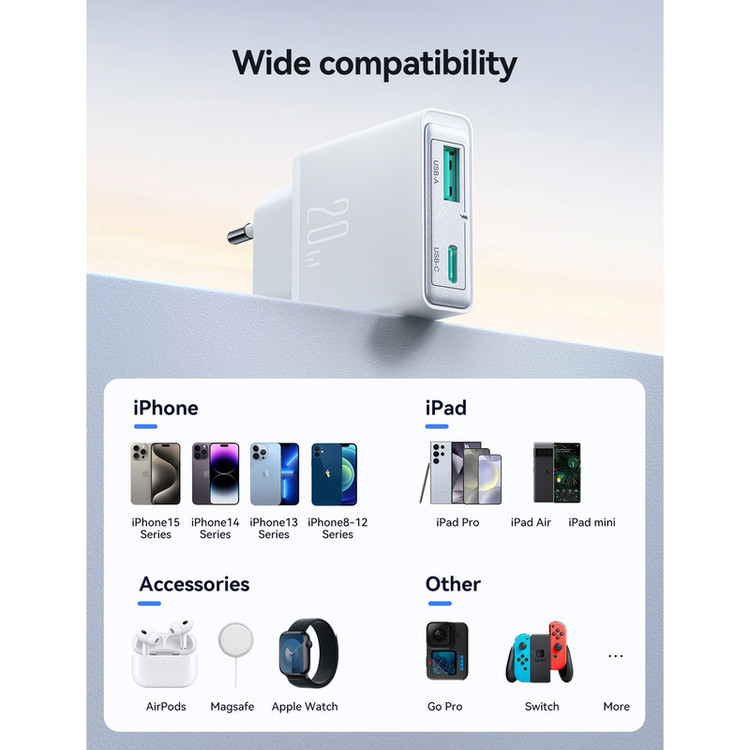 شارژر دیواری 20 وات