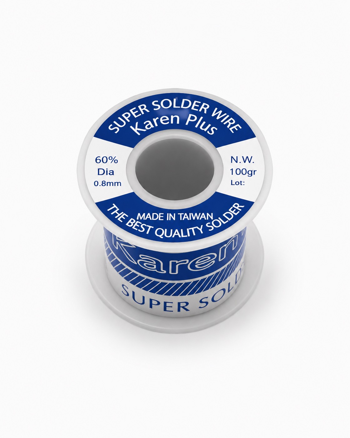 سیم لحیم Karen Plus 0.8mm | آلیاژ 63% | وزن 100 گرم
