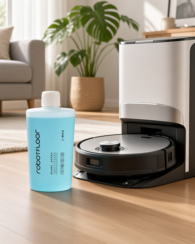محلول تمیزکننده زمین مناسب تمامی جارو های رباتیک-اصلی (LIQUID FOR robot vacuum (1L