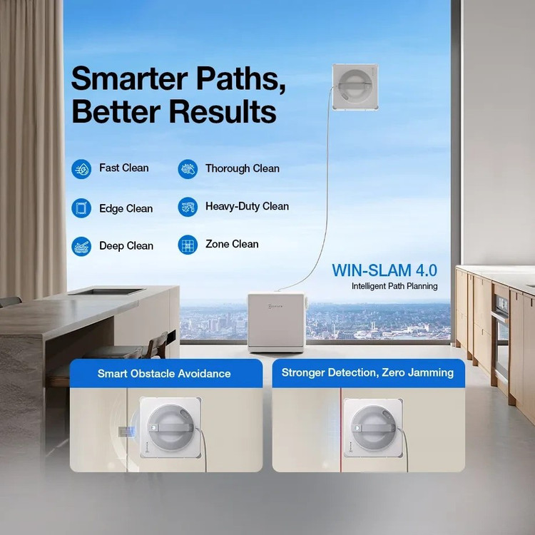 ربات شیشه پاک کن اکووکس رباتیک مدل Ecovacs WINBOT W2S omni