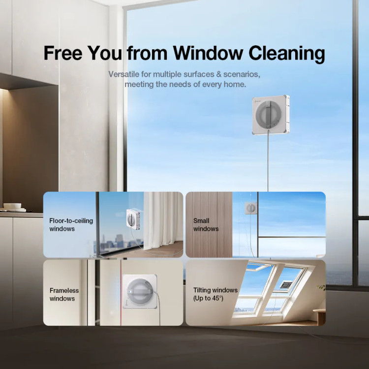 ربات شیشه پاک کن اکووکس رباتیک مدل Ecovacs WINBOT W2S pro