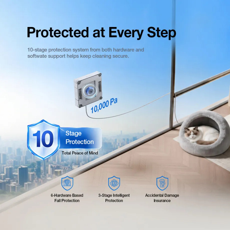 ربات شیشه پاک کن اکووکس رباتیک مدل Ecovacs WINBOT W2S pro